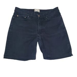 Acne Studios Row Black Denim Shorts Size 26 Made in Italy Midi Bermuda Designer